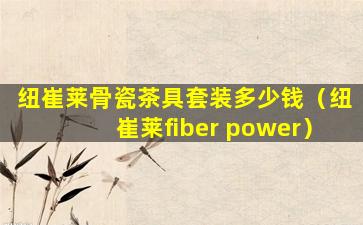 纽崔莱骨瓷茶具套装多少钱（纽崔莱fiber power）